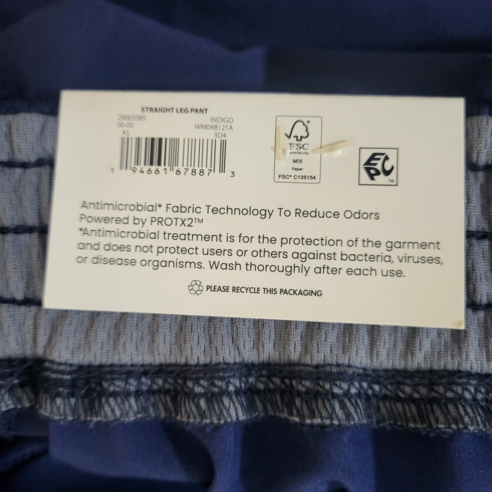 Scrubstar Premium Performance Navy Blue Scrub Pants 3XL Straight Leg WM04B121A - Picture 3 of 11